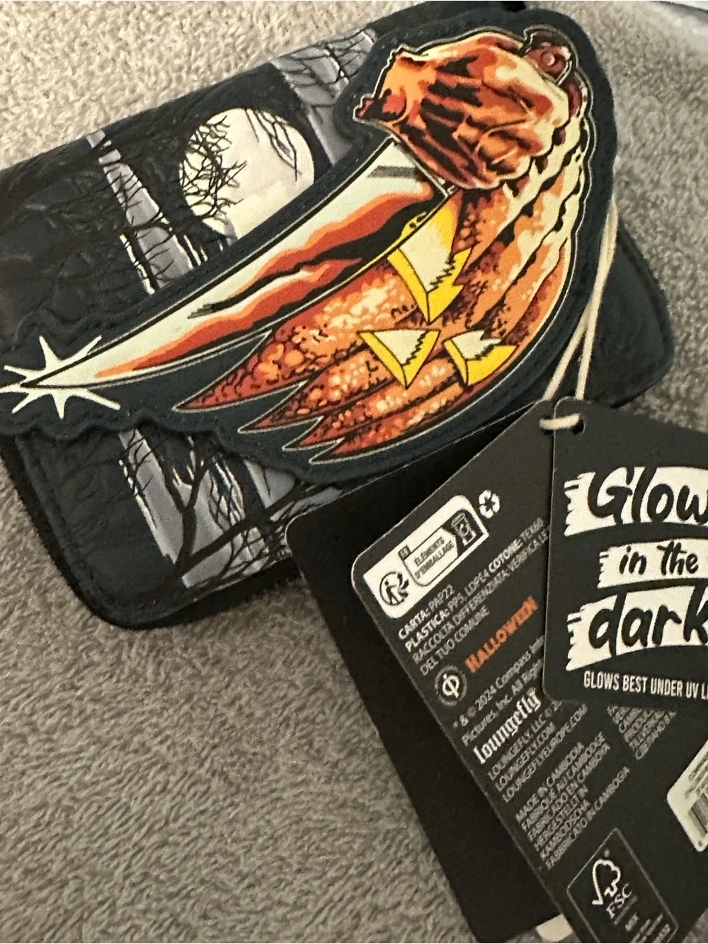 Halloween Michael Myers Loungefly Zip Wallet - Black & Orange
